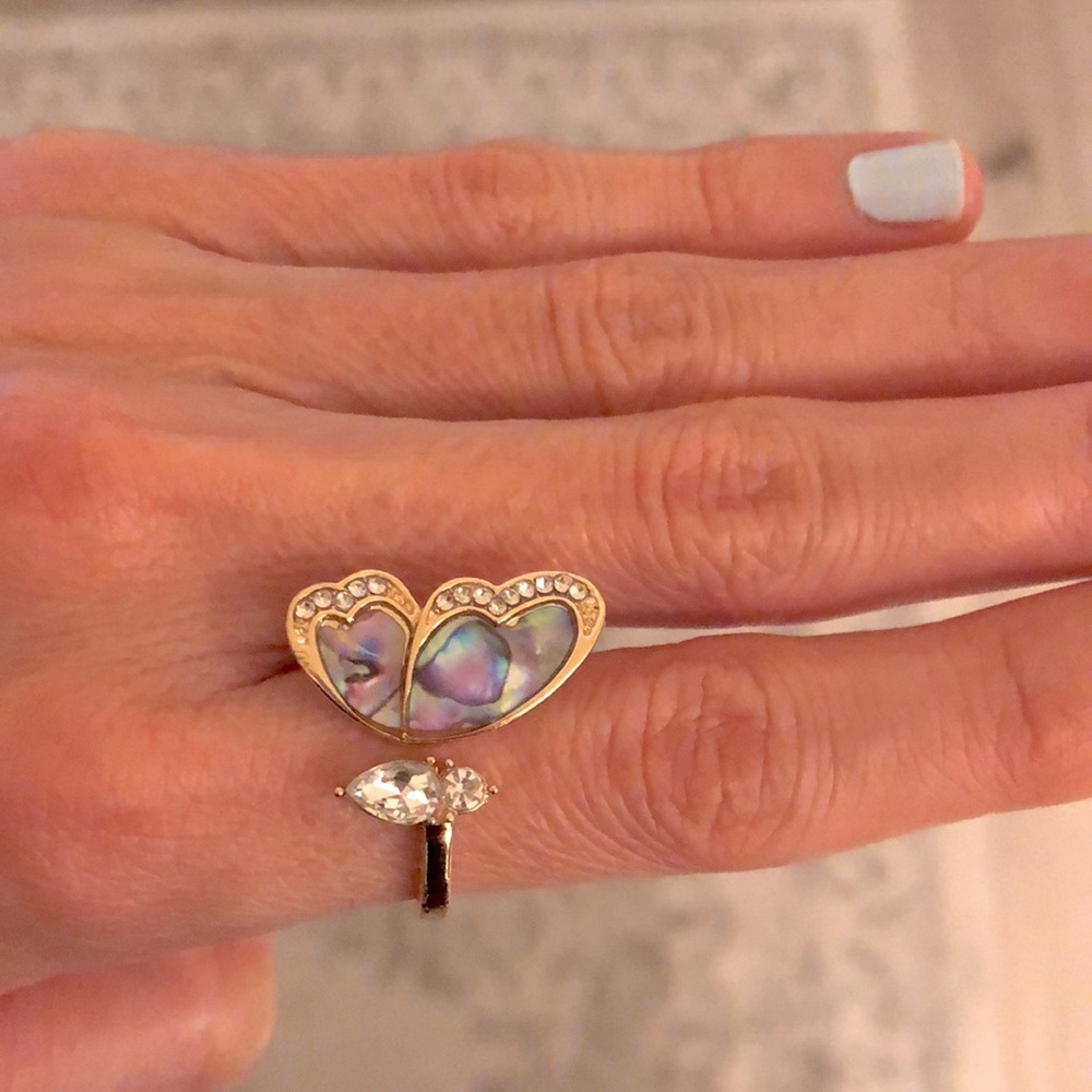 Gorgeous Adjustable Butterfly Statement Ring - image 8